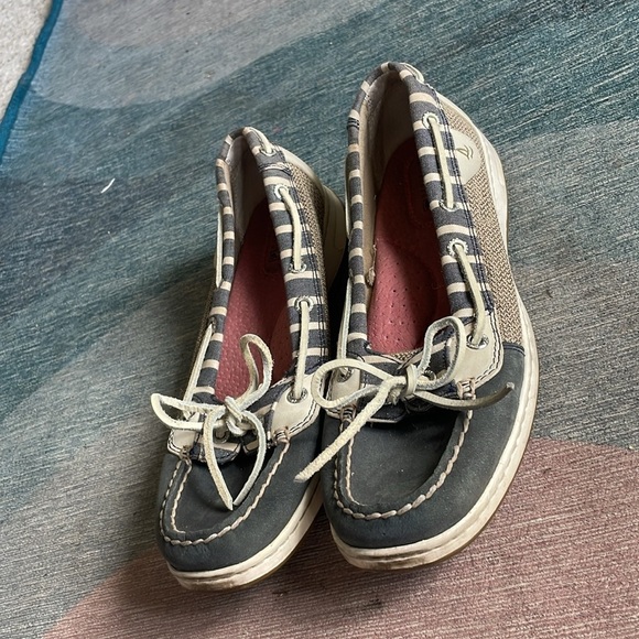 Sperry Nautical Gray Moccasin-Style Boat Shoes with Rawhide Laces - Picture 3 of 13